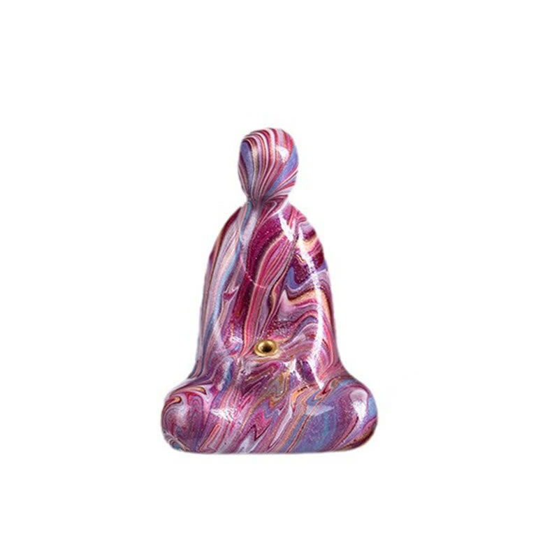 Buddha Stonesミニ無形の仏黒檀工芸 平和 線香立て 装飾 - 紫（ランダムな紫色） - image 2