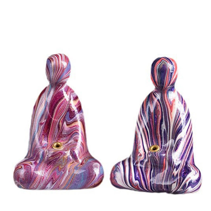 Buddha Stonesミニ無形の仏黒檀工芸 平和 線香立て 装飾 - image 4