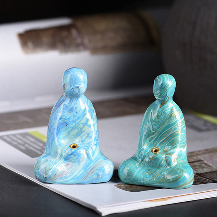 Buddha Stonesミニ無形の仏黒檀工芸 平和 線香立て 装飾 - image 15