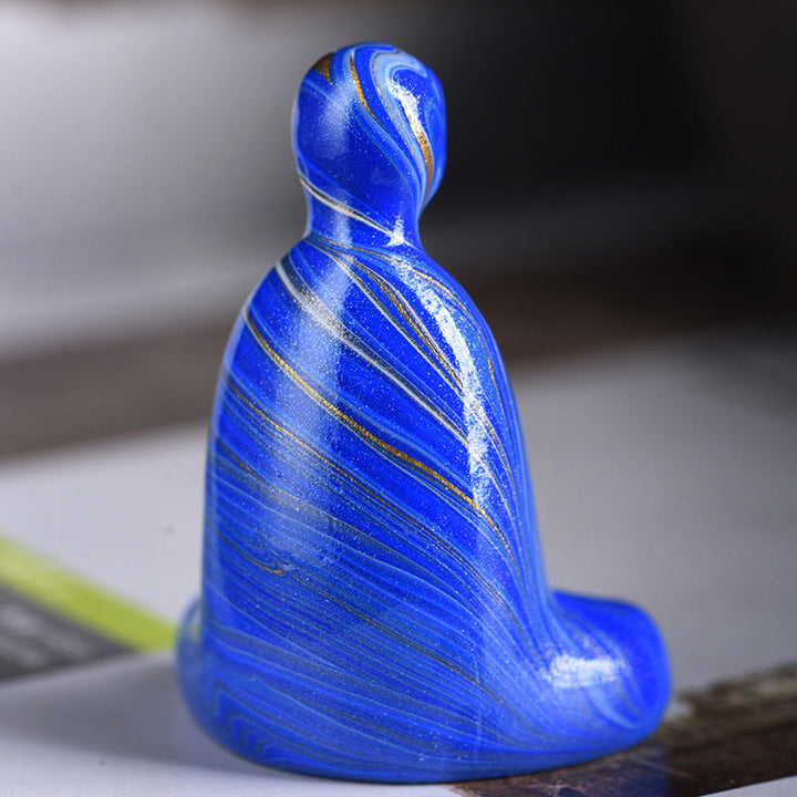 Buddha Stonesミニ無形の仏黒檀工芸 平和 線香立て 装飾 - image 12