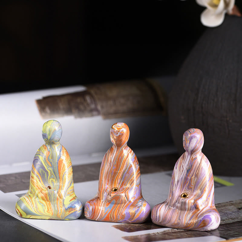 Buddha Stonesミニ無形仏 黒檀 漆工芸 平和 線香立て 装飾