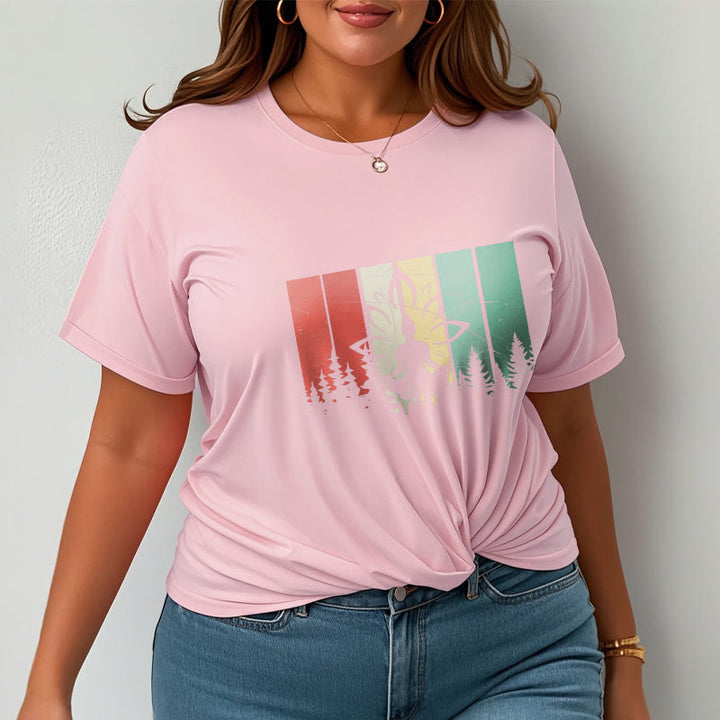 Buddha Stones蓮華座で瞑想する仏像 影模様 コットンTシャツ - image 13