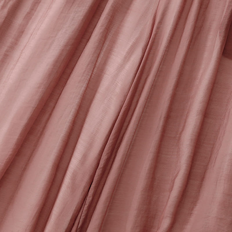 Buddha Stones春 ヴィンテージ カジュアル 無地 レース パッチワーク カフ レディース コットン リネン ワイドレッグ パンツ ポケット付き - image 23