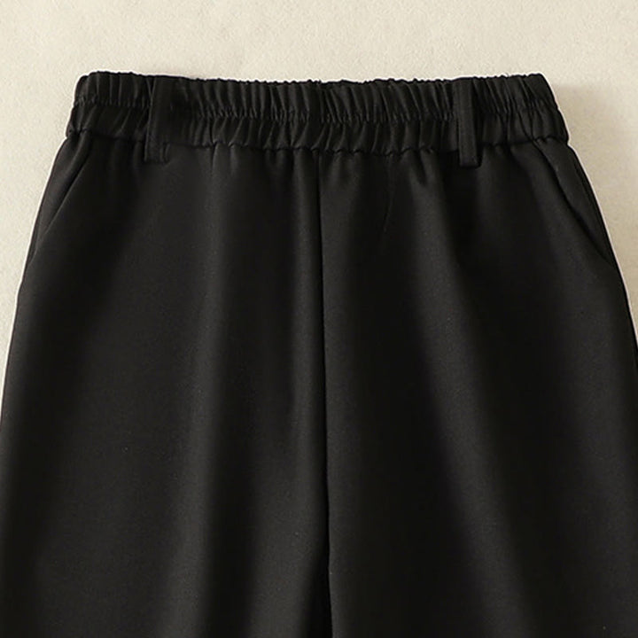 Buddha Stonesヴィンテージ 伸縮性ウエストバンドデザイン ドローストリング レディース コットンパンツ ポケット付き - image 10