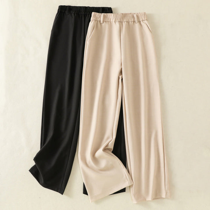 Buddha Stonesヴィンテージ 伸縮性ウエストバンドデザイン ドローストリング レディース コットンパンツ ポケット付き - image 16