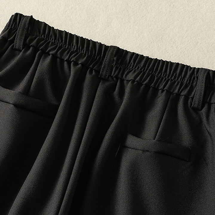 Buddha Stonesヴィンテージ 伸縮性ウエストバンドデザイン ドローストリング レディース コットンパンツ ポケット付き - image 12