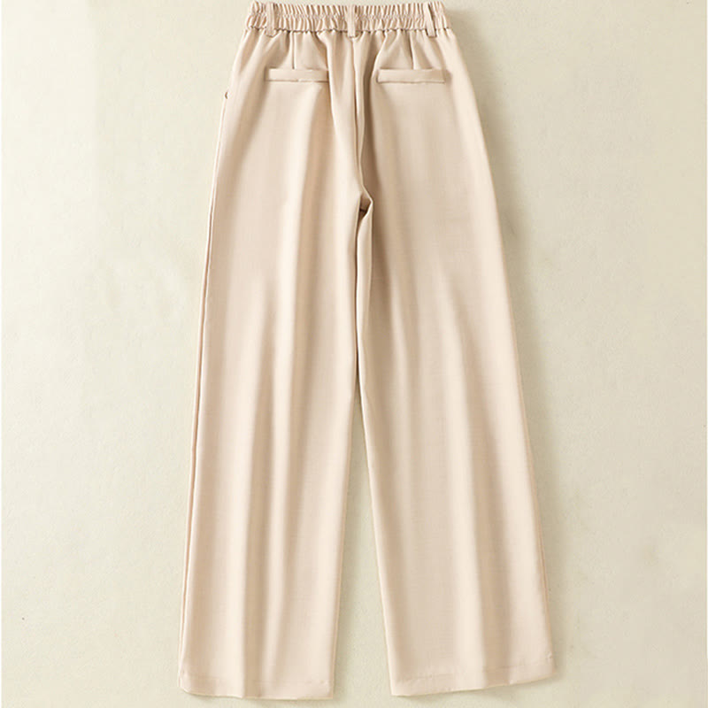 Buddha Stonesヴィンテージ 伸縮性ウエストバンドデザイン ドローストリング レディース コットンパンツ ポケット付き - image 1