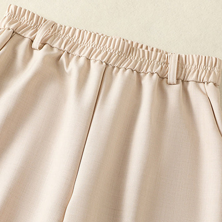 Buddha Stonesヴィンテージ 伸縮性ウエストバンドデザイン ドローストリング レディース コットンパンツ ポケット付き - image 3