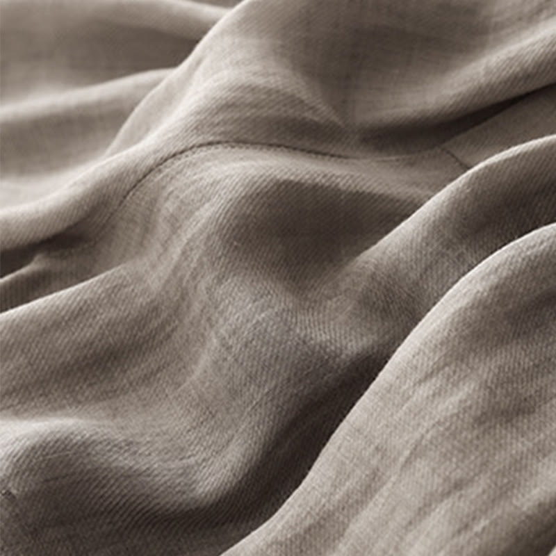 Buddha Stonesヴィンテージ サマー カジュアル カラーマッチング ドローストリング レディース コットンリネン ハーレムパンツ ポケット付き - image 6