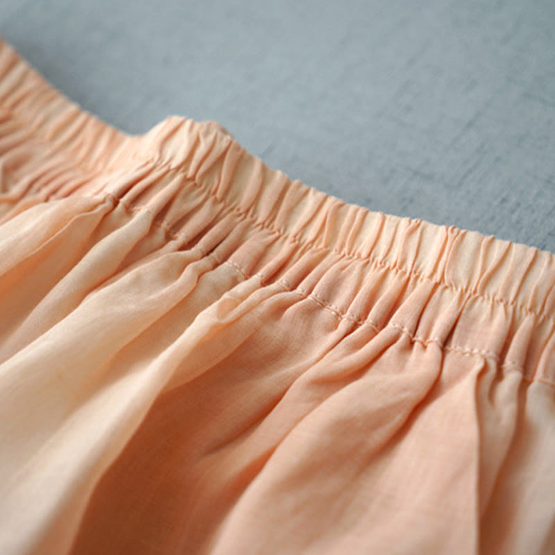 Buddha Stonesカジュアル 無地 ラミー スリット 7-8丈 レディース ワイドレッグパンツ ポケット付き - image 8