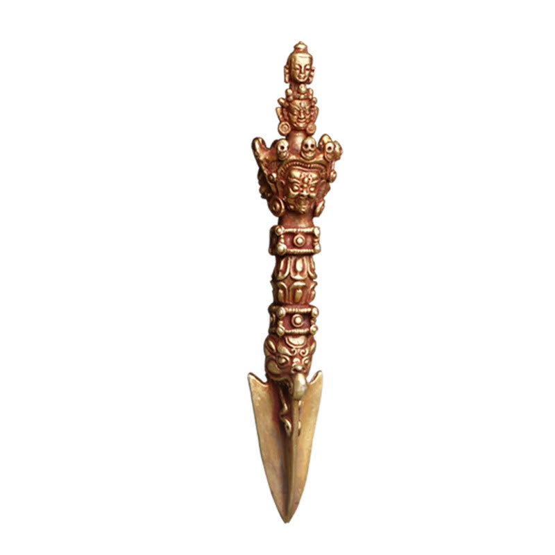 Buddha Stones手作り 小型 ネパール ヴァジュラ ドルジェ 強度 銅 金属 装飾