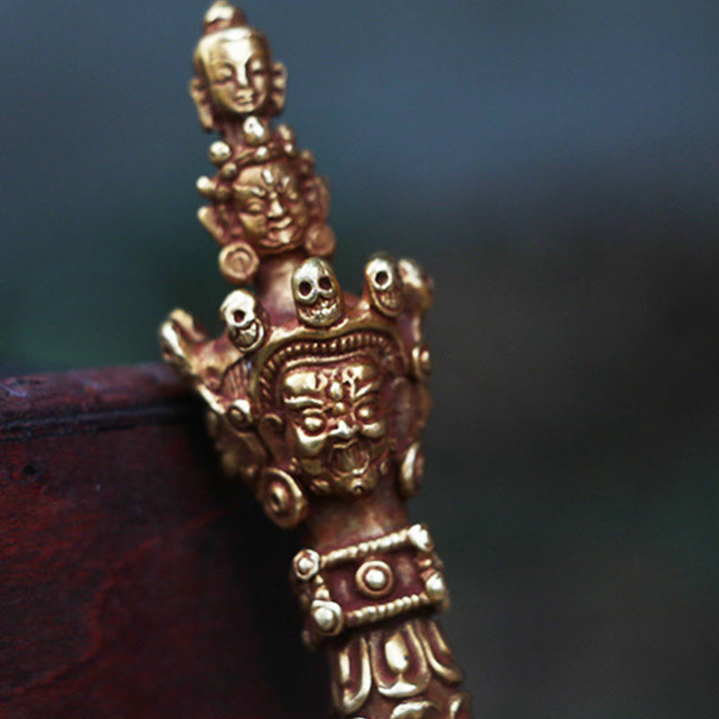 Buddha Stones手作り 小型 ネパール ヴァジュラ ドルジェ 強度 銅 金属 装飾 - image 7