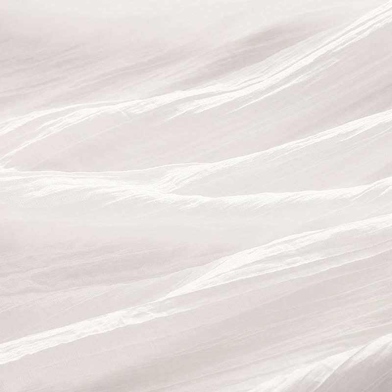 Buddha Stonesサマーカジュアル 無地刺繍 ダブルレイヤー 半袖 コットンリネン ミディドレス - image 27