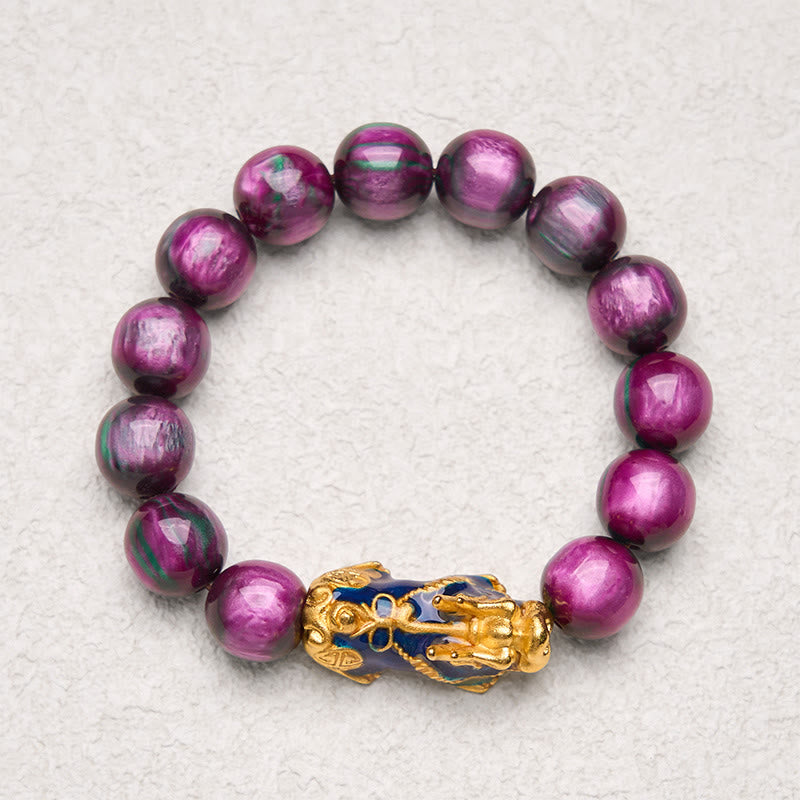 Buddha Stones カラーチェンジ素材×貔貅チャーム カラフルヒーリングブレスレット（前向きなエネルギーに） - image 9
