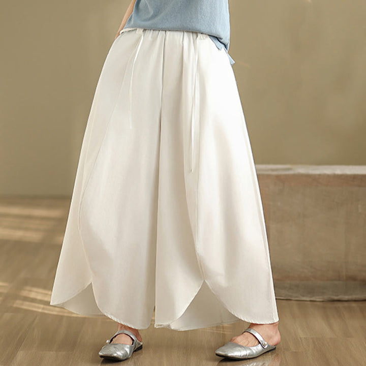 Buddha Stonesサマー ヴィンテージ レースアップ レディース ワイドレッグ スプリットパンツ ポケット付き - image 12