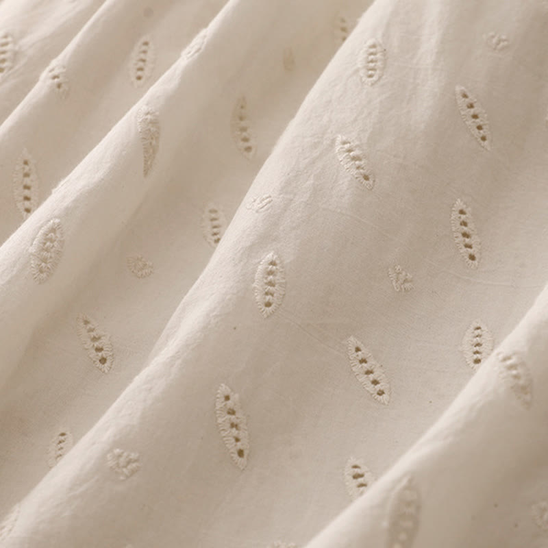 Buddha Stonesサマー ヴィンテージ 刺繍 レース裾 パッチワークデザイン レディース ワイドレッグ コットンパンツ ポケット付き - image 17