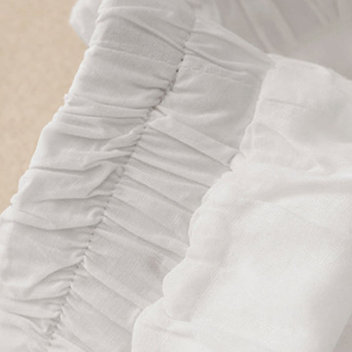 Buddha Stonesサマー ヴィンテージ 刺繍 レース裾 パッチワークデザイン レディース ワイドレッグ コットンパンツ ポケット付き - image 5