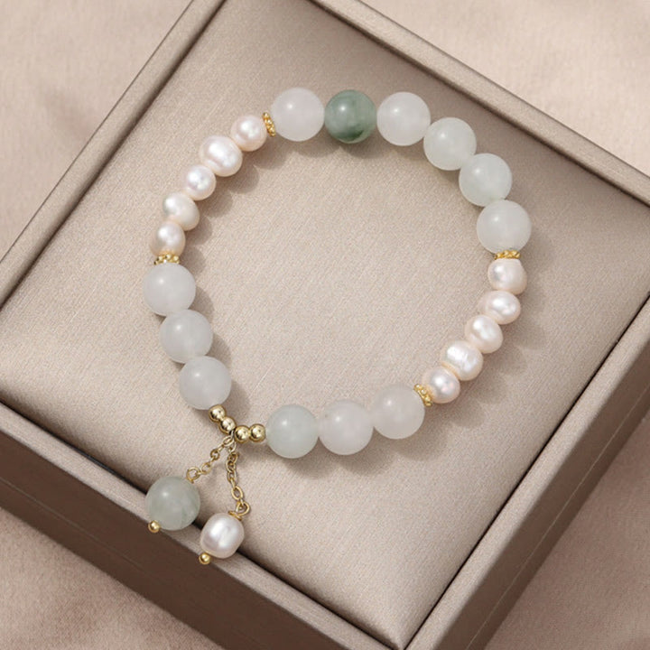 Buddha Stones天山翡翠真珠の豊穣のブレスレット