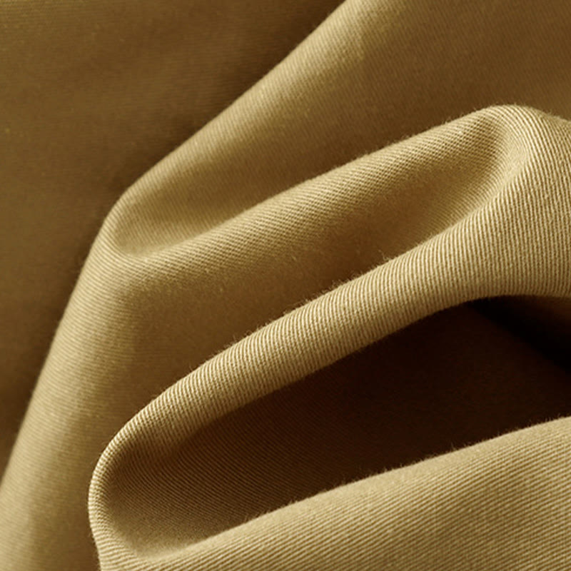 Buddha Stonesカジュアル ヴィンテージ 無地 ボタンデザイン レディース ワイドレッグ コットンパンツ ポケット付き - image 6