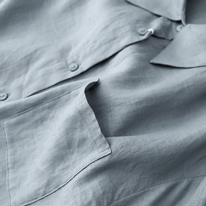 Buddha Stones夏 2点セット 無地 長袖 シャツ トップス カーディガン ショートパンツ 瞑想服 レディース ポケット付き - image 22