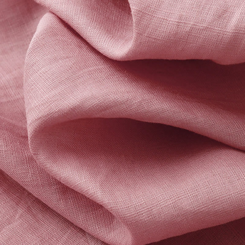 Buddha Stones夏 2点セット 無地 長袖 シャツ トップス カーディガン ショートパンツ 瞑想服 レディース ポケット付き - image 14