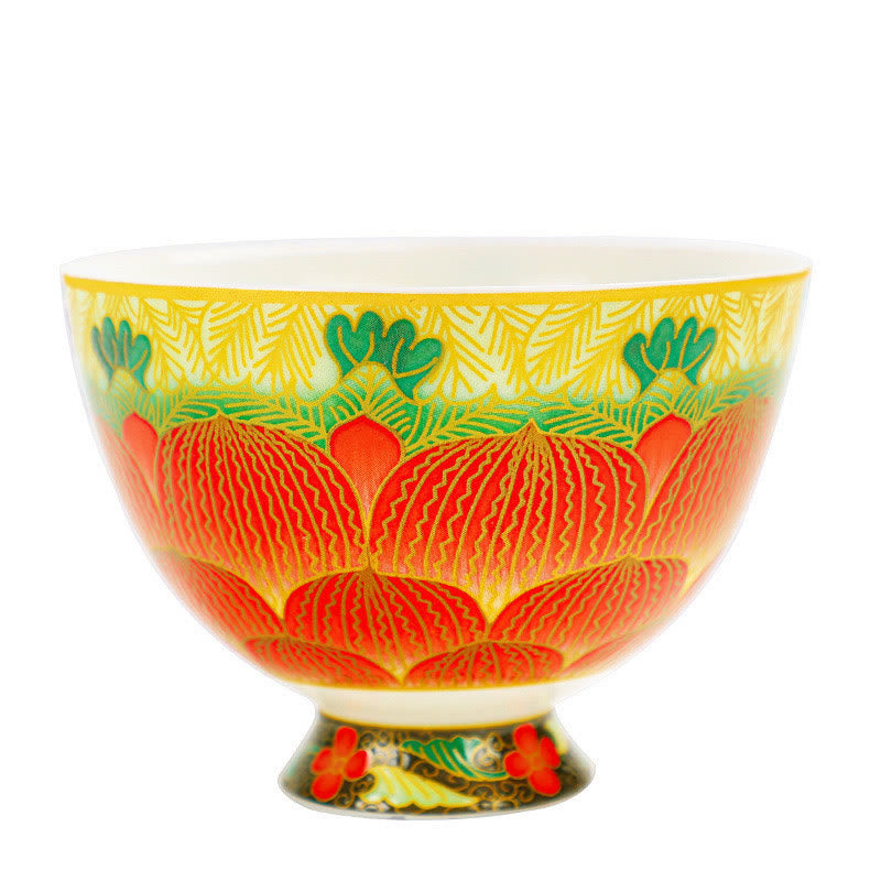 Buddha Stones蓮 陶器 ティーカップ フラワー ティーカップ 100ml