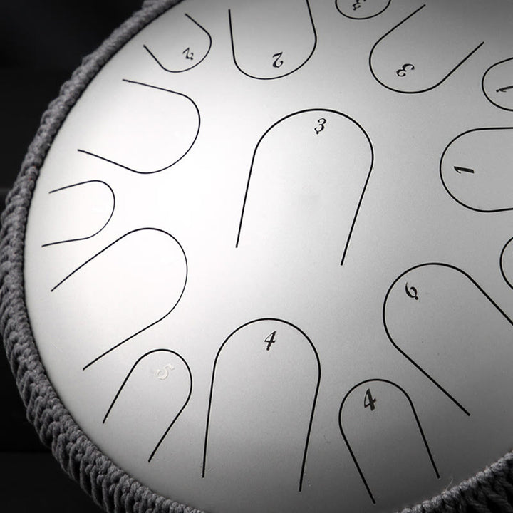 Buddha Stonesスチールタンドラム サウンドヒーリング マインドフルネス瞑想 ドラムキット 15音 14インチ 打楽器 - image 9