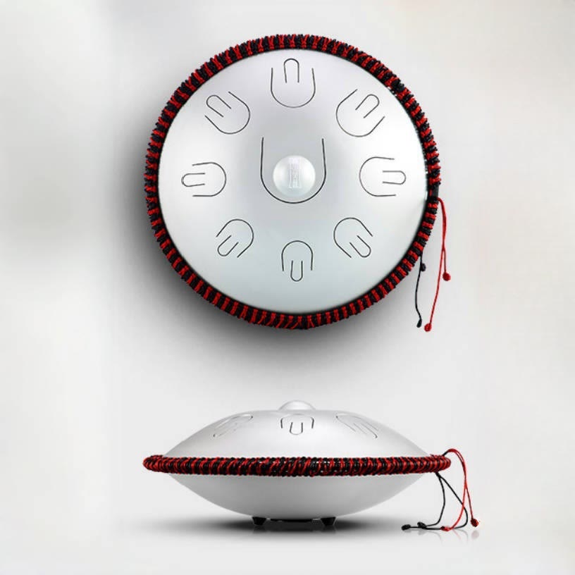 Buddha Stonesスチールタンドラム サウンドヒーリング ヨガ 瞑想キット 9音 15インチ ハンドパン楽器 - image 11