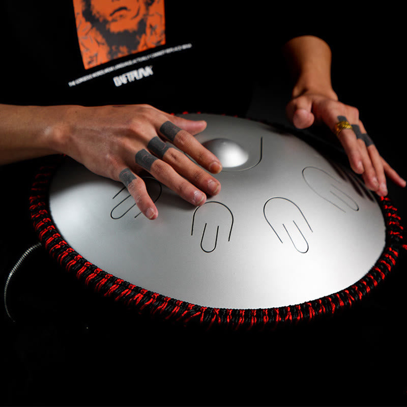 Buddha Stonesスチールタンドラム サウンドヒーリング ヨガ 瞑想キット 9音 15インチ ハンドパン楽器