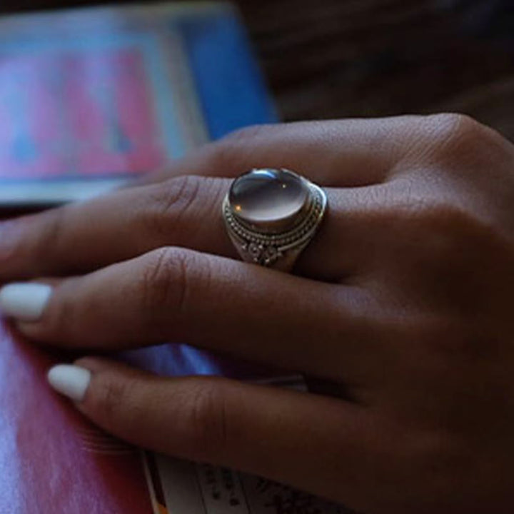 Buddha Stones 925スターリングシルバー ハンドメイド 天然ローズクォーツ 愛のエネルギー 調節可能リング - image 10