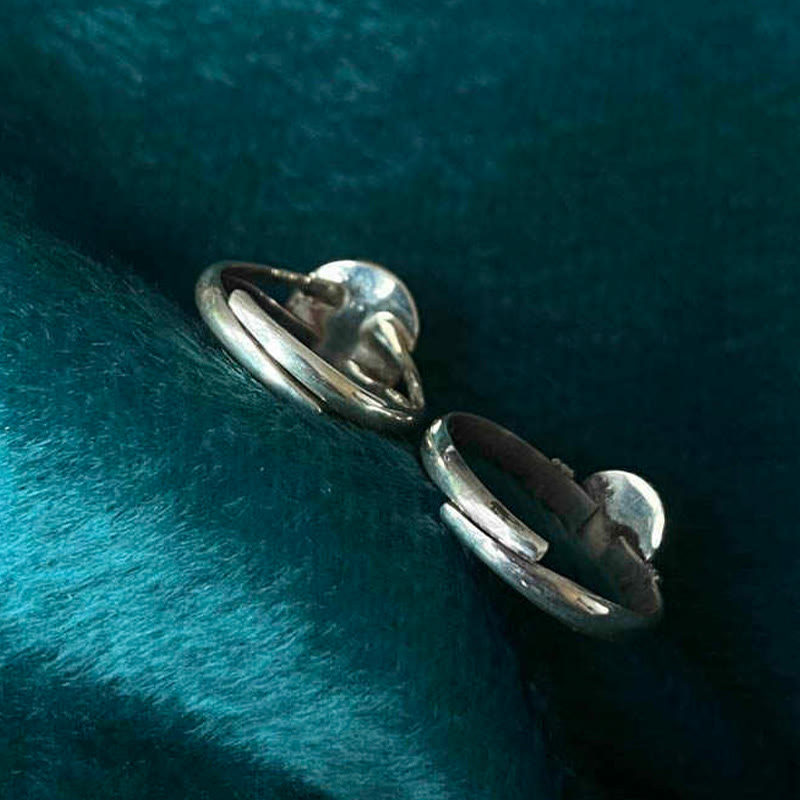 Buddha Stones 925スターリングシルバー ハンドメイド ブラックオニキス幸運繁栄調節可能リング - image 12