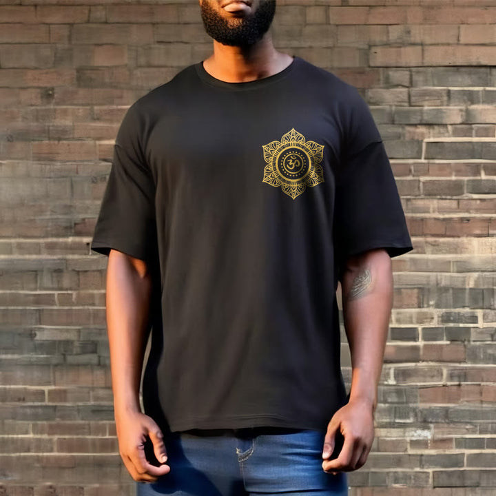Buddha Stones黄金曼荼羅 OM 柄 Tシャツ - image 5