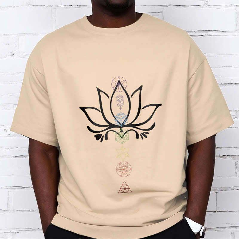 Buddha Stones、蓮、神聖幾何学Tシャツ - image 9