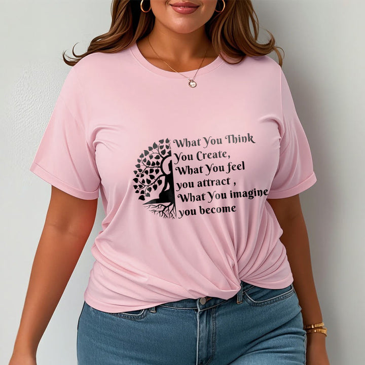 Buddha Stones半瞑想仏陀の木Tシャツ - image 13