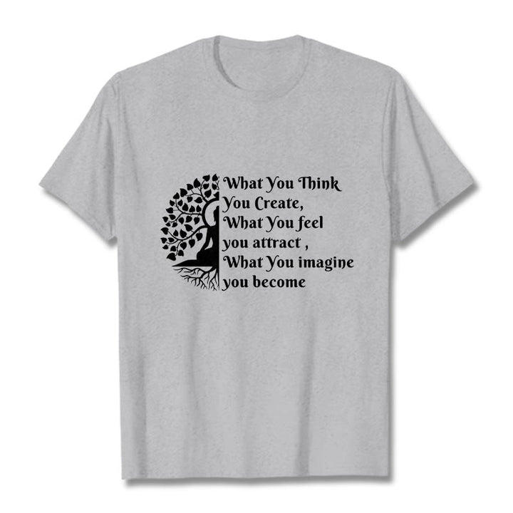 Buddha Stones半瞑想仏陀の木Tシャツ - ライトグレー - 2XL - image 20