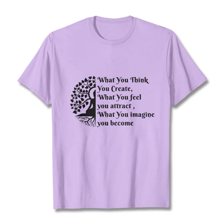 Buddha Stones半瞑想仏陀の木Tシャツ - 梅 - 2XL - image 17