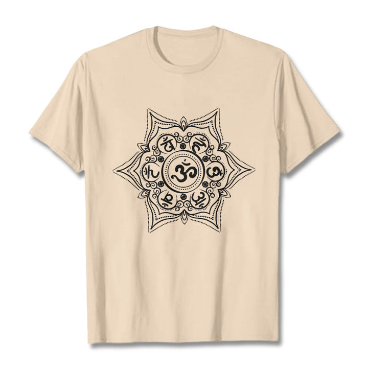 Buddha Stones Mandala オーム・マニ・パドメ・フム Tee Tシャツ - ビスク - 2XL - image 10
