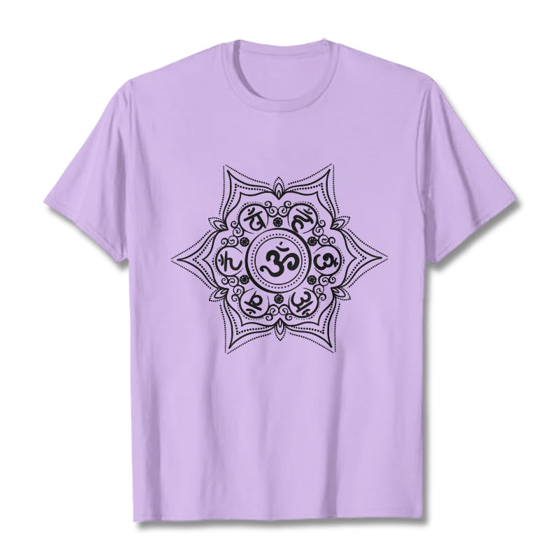 Buddha Stones Mandala オーム・マニ・パドメ・フム Tee Tシャツ - 梅 - 2XL - image 16
