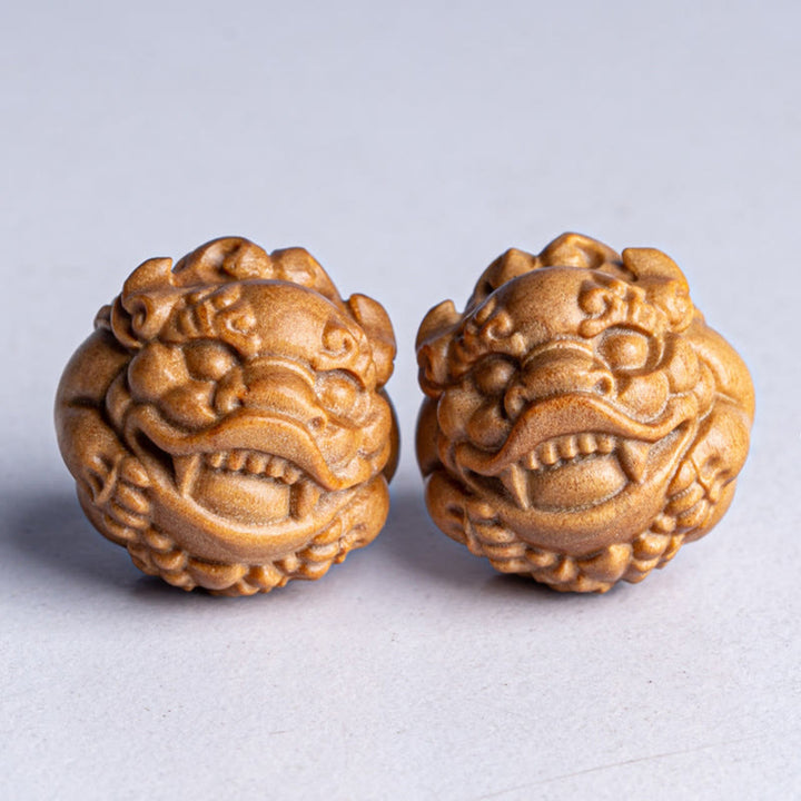 Buddha Stonesミニ 小型 貔貅 白檀 守護 家の装飾