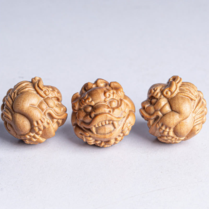 Buddha Stonesミニ 小型 貔貅 白檀 守護 家の装飾
