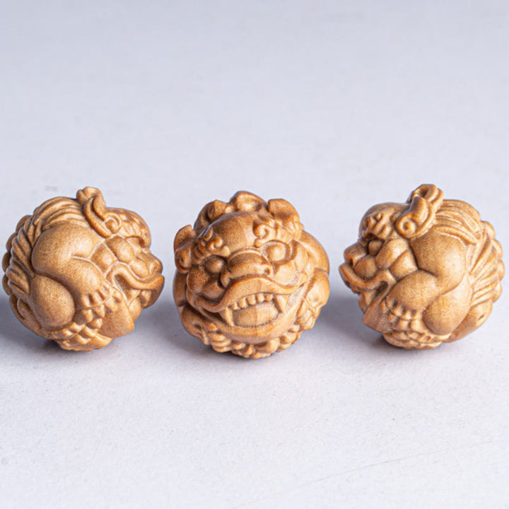 Buddha Stonesミニ 小型 貔貅 白檀 守護 家の装飾