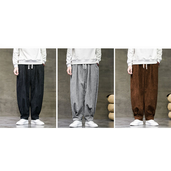 Buddha Stonesカジュアル 無地 コットン ブルマー メンズ パンツ ポケット付き - image 42