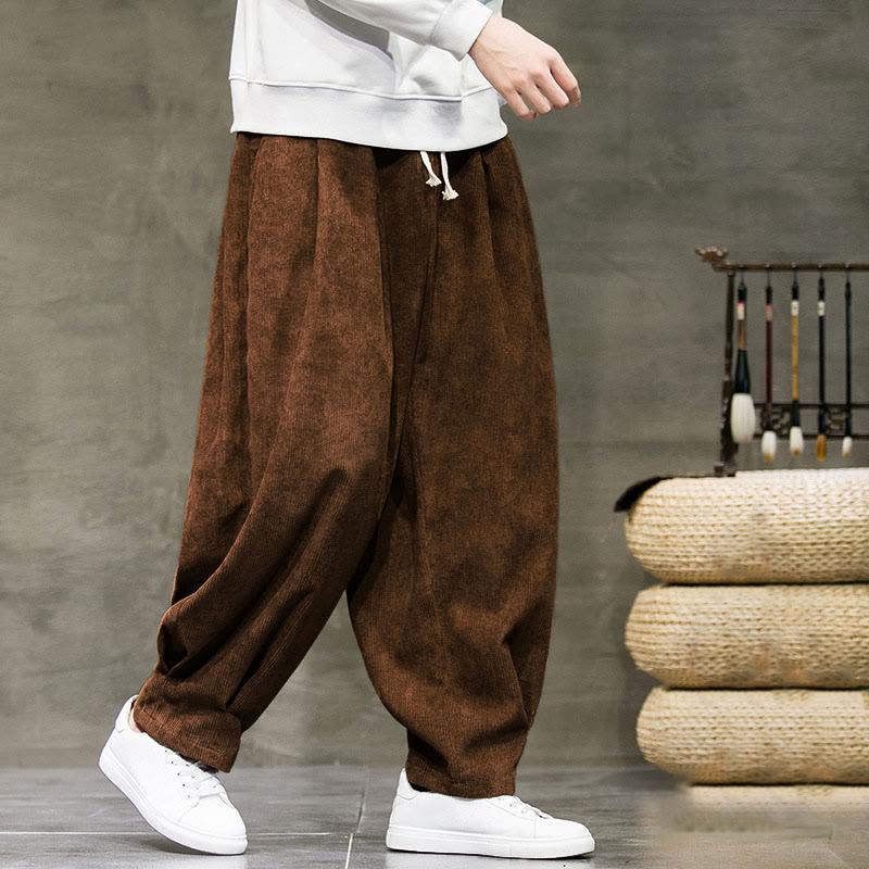 Buddha Stonesカジュアル 無地 コットン ブルマー メンズ パンツ ポケット付き - image 34