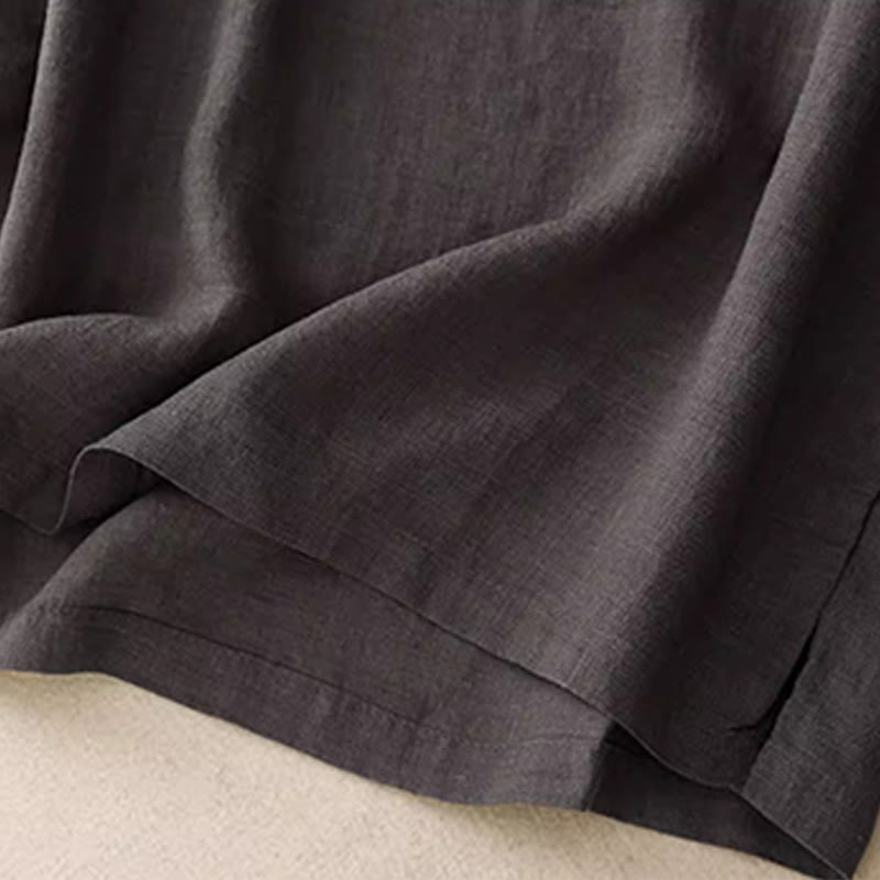 Buddha Stonesカジュアル 無地 刺繍パッチワークデザイン ノースリーブ クルーネック レディースベスト - image 17