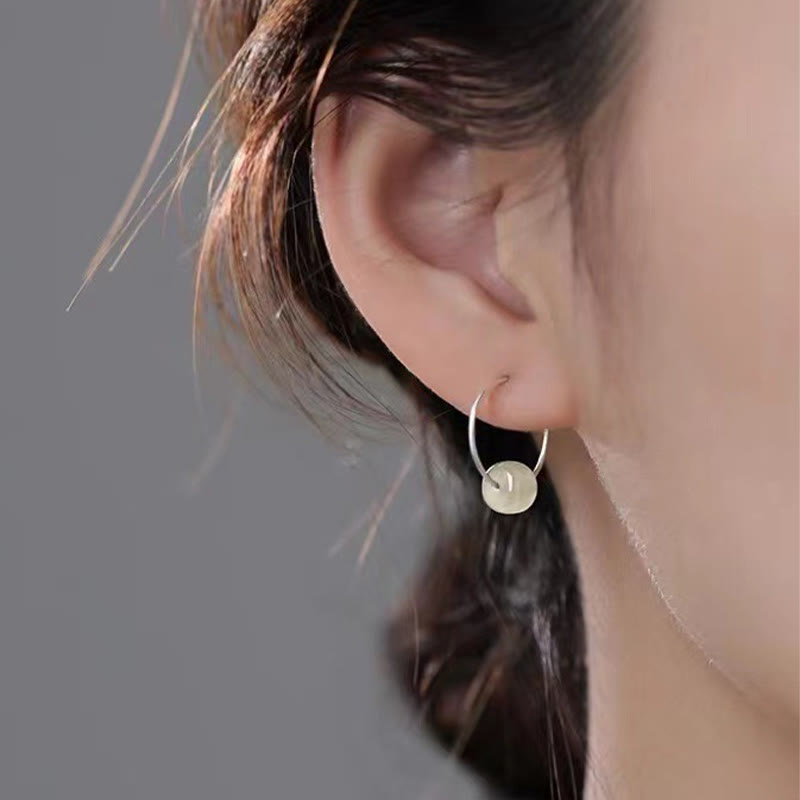 Buddha Stones925 スターリングシルバー 和田翡翠ビーズ 幸運のイヤリング - image 6