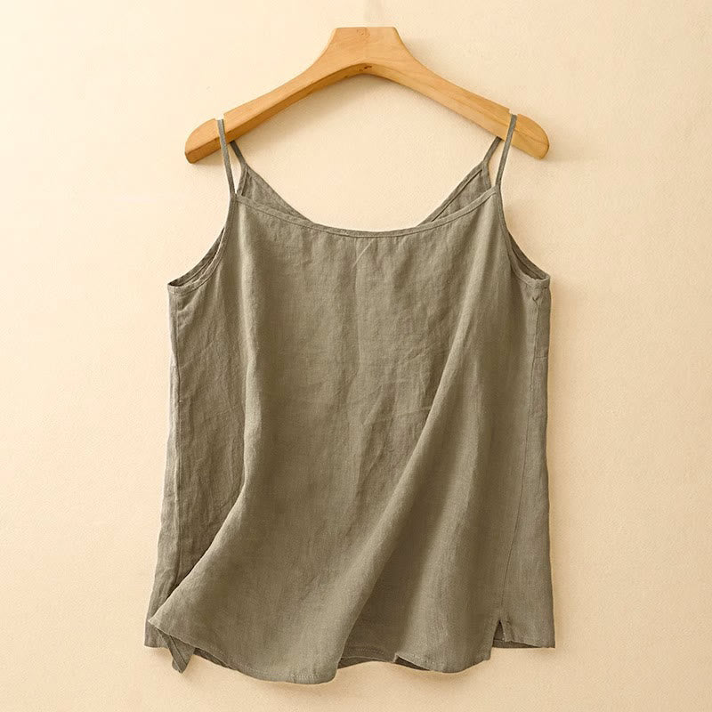 Buddha Stonesのエスニック刺繍入り非対称デザイン レディース ノースリーブベスト - image 1
