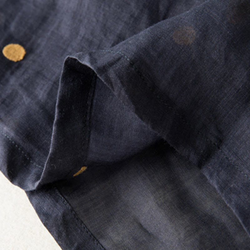 Buddha Stonesの芸術的なヴィンテージドット柄レディースプリーツスカート - image 21