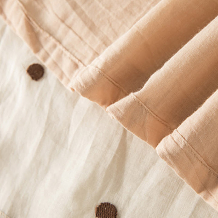 Buddha Stonesの芸術的なヴィンテージドット柄レディースプリーツスカート - image 7