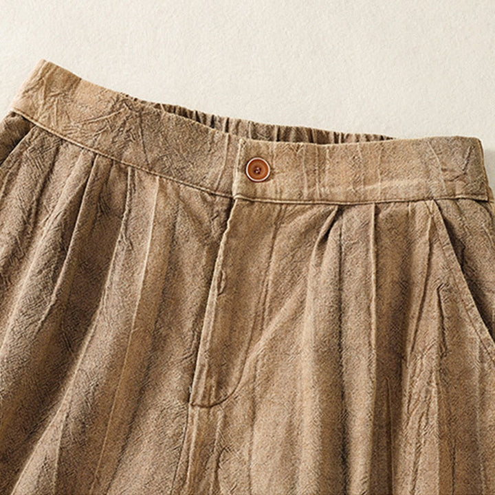 Buddha Stones夏カジュアル タイダイ 無地 コットン レディース ショートパンツ ポケット付き - image 7