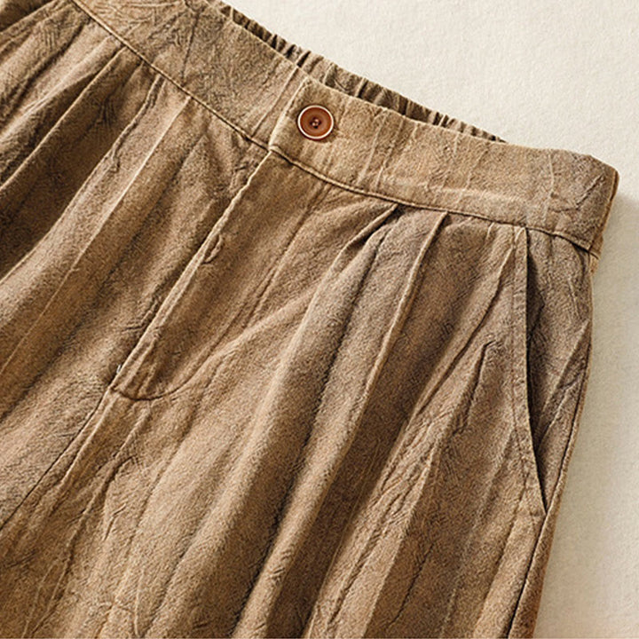 Buddha Stones夏カジュアル タイダイ 無地 コットン レディース ショートパンツ ポケット付き - image 4